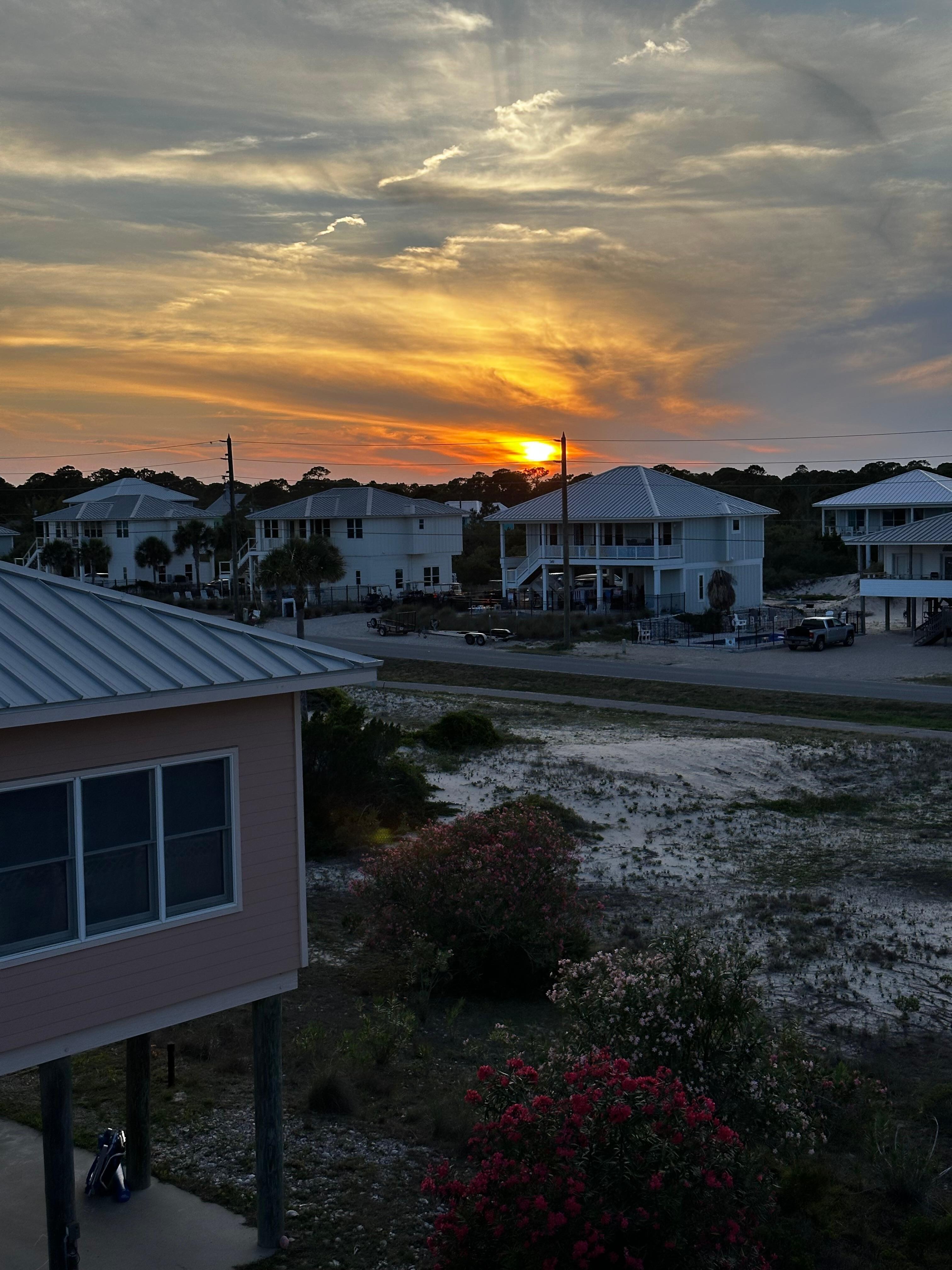 Sunset from balcony 