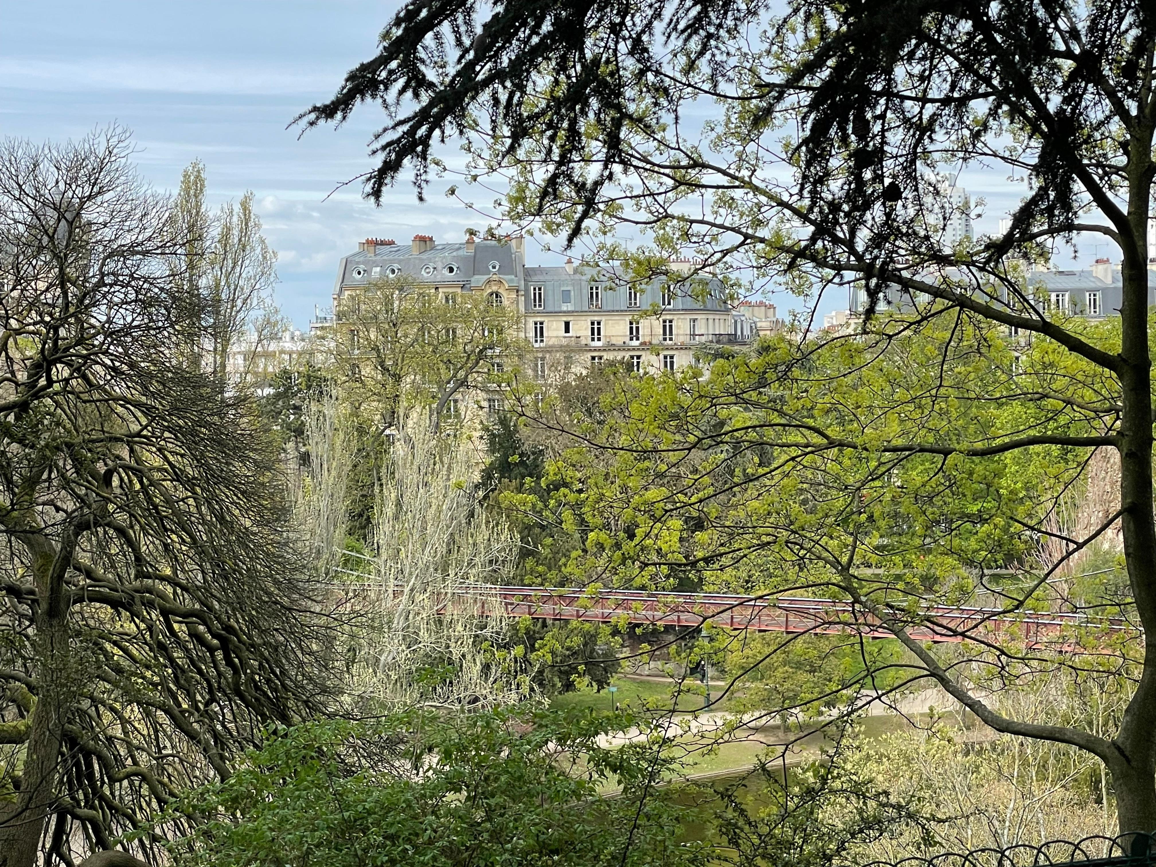 View from Buttes Chaumont. 