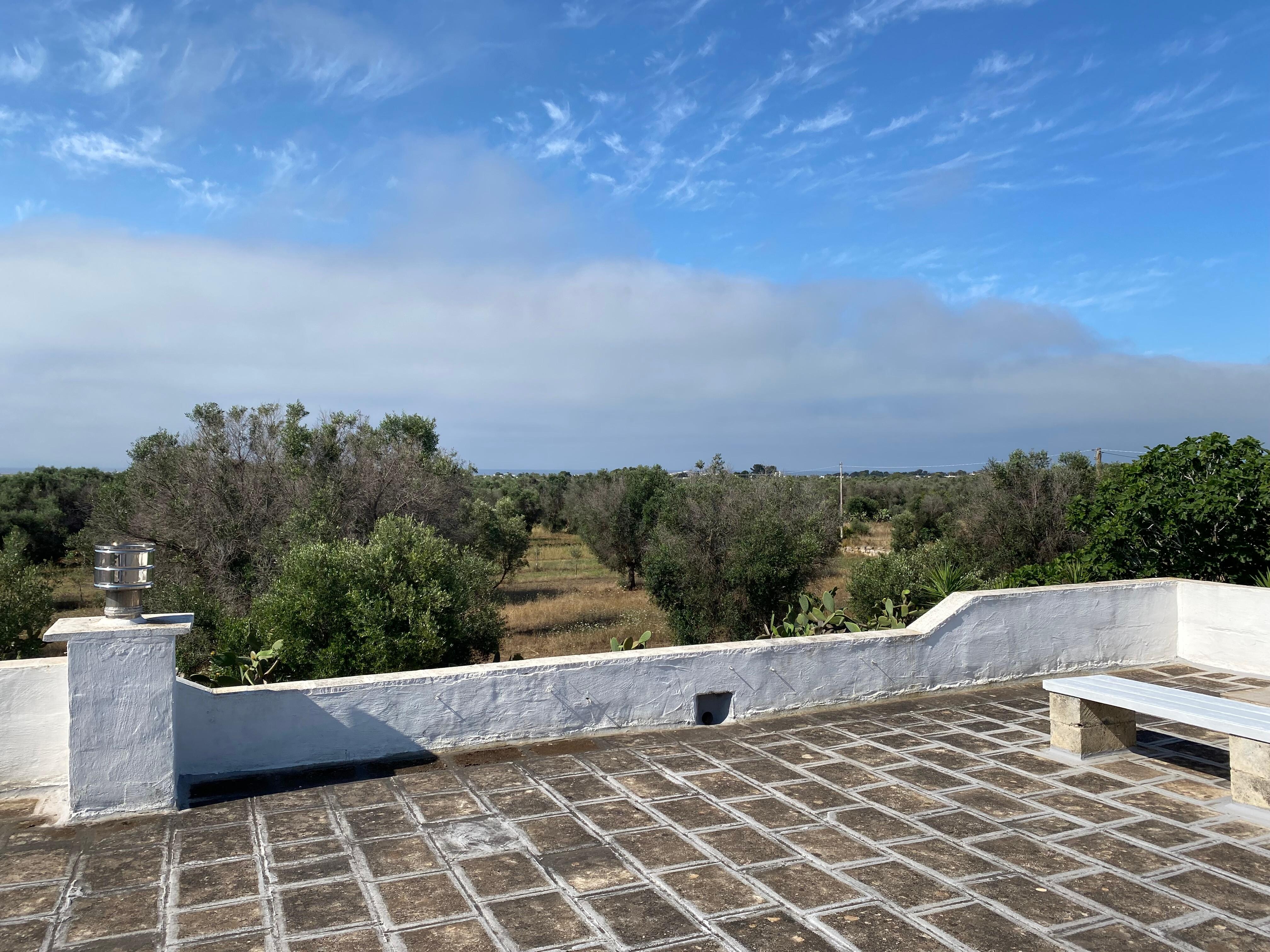 Meerblick von der Dachterrasse