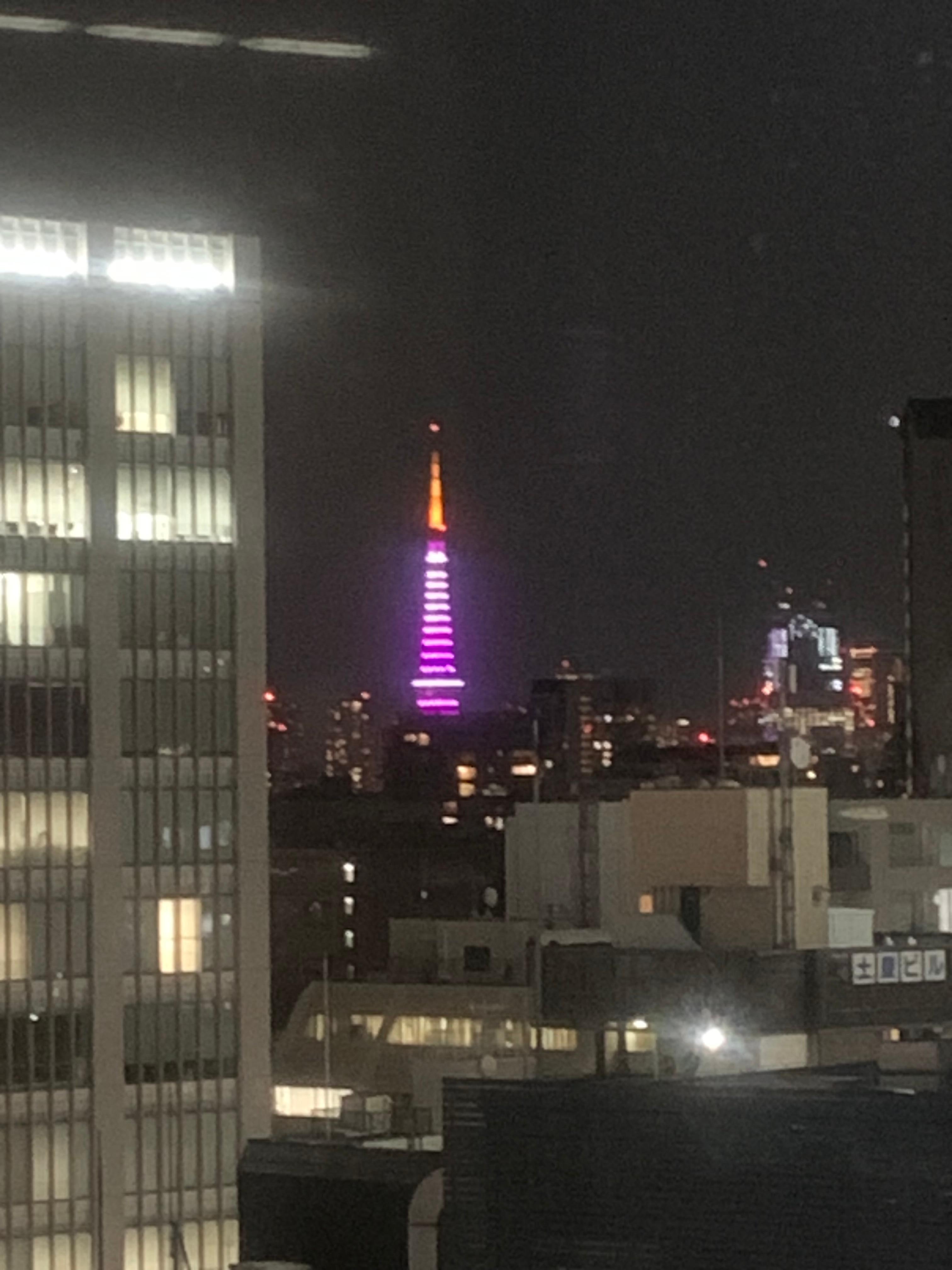 Toyko tower right from our room 