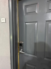 When we got to our room. Door was crack open and “Do Not Disturb” sign landed in the inside of door way.