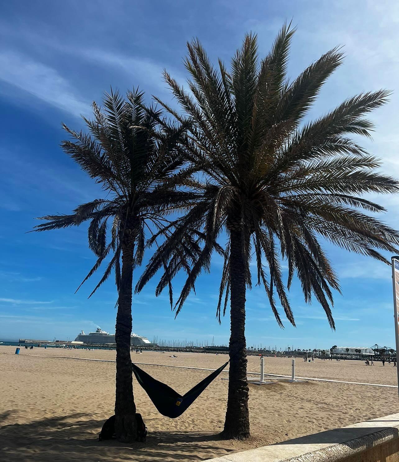 Right on the beach. Great area to ride bikes. Bike rentals are available at the hotel. 