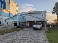 The driveway had plenty of room