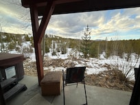 View out from the back porch of the property.