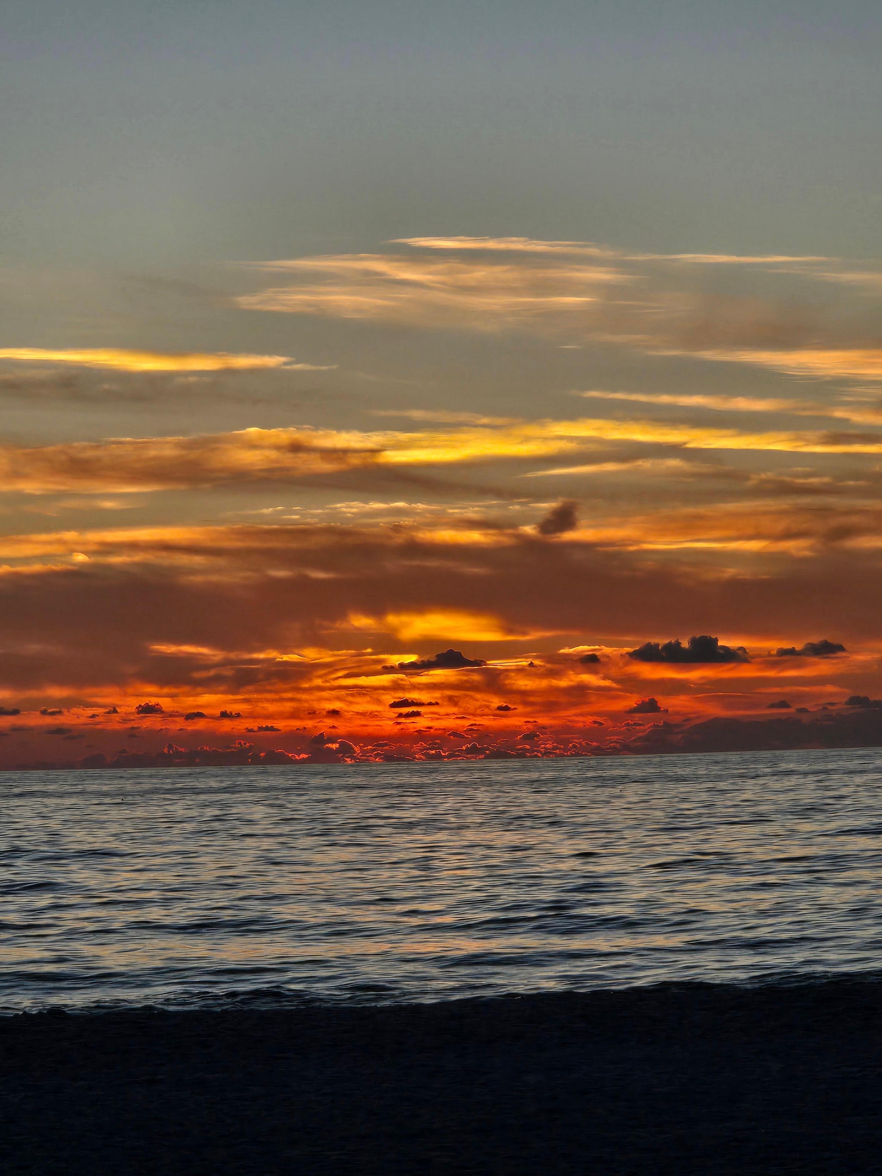 sunset view from the deck