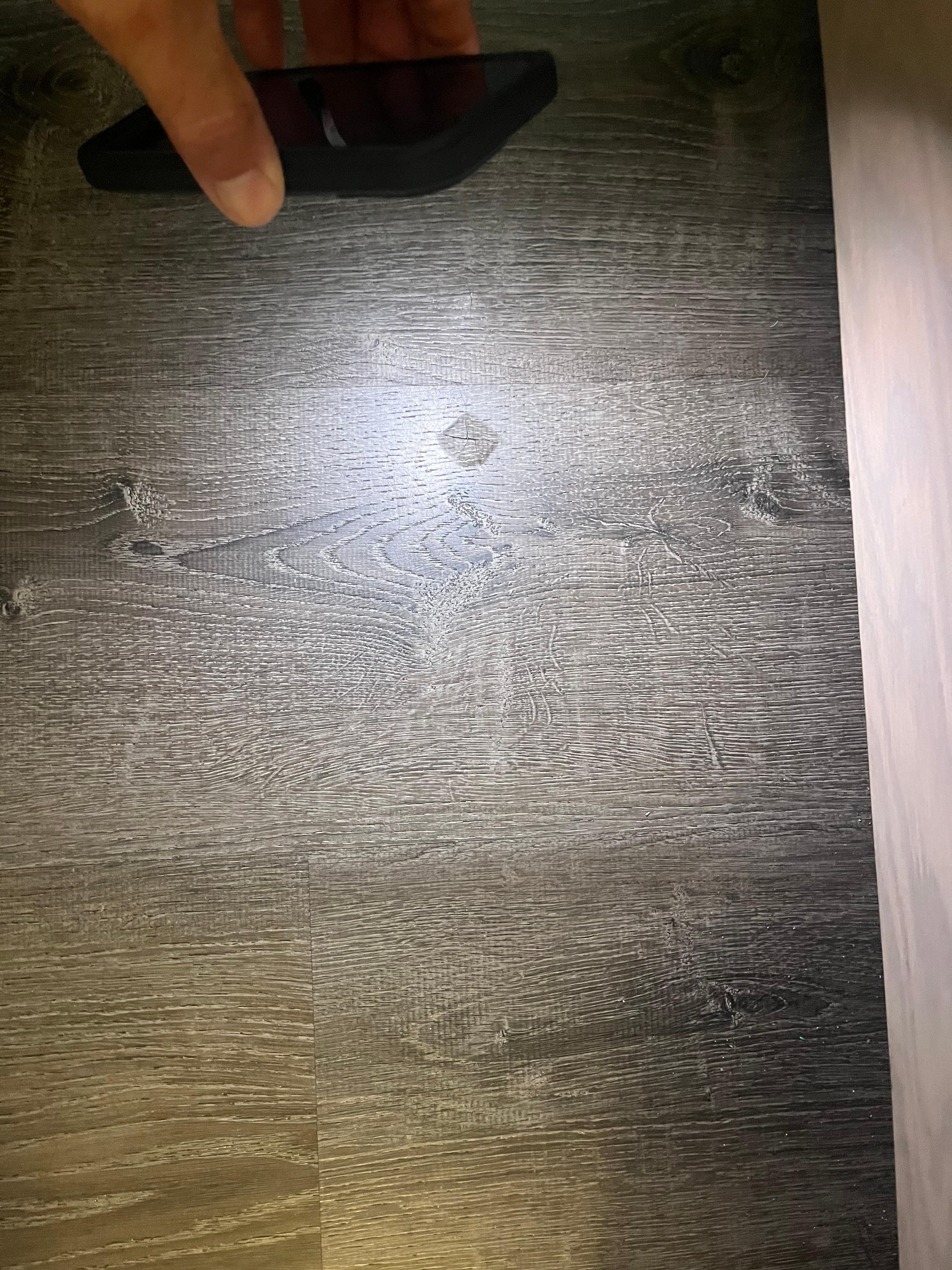 Floor nail by bed