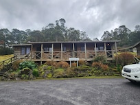 Our cabin on the right.