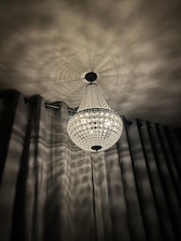 Chandelier in our room was on a dimmer. LoVED the ambiance!
