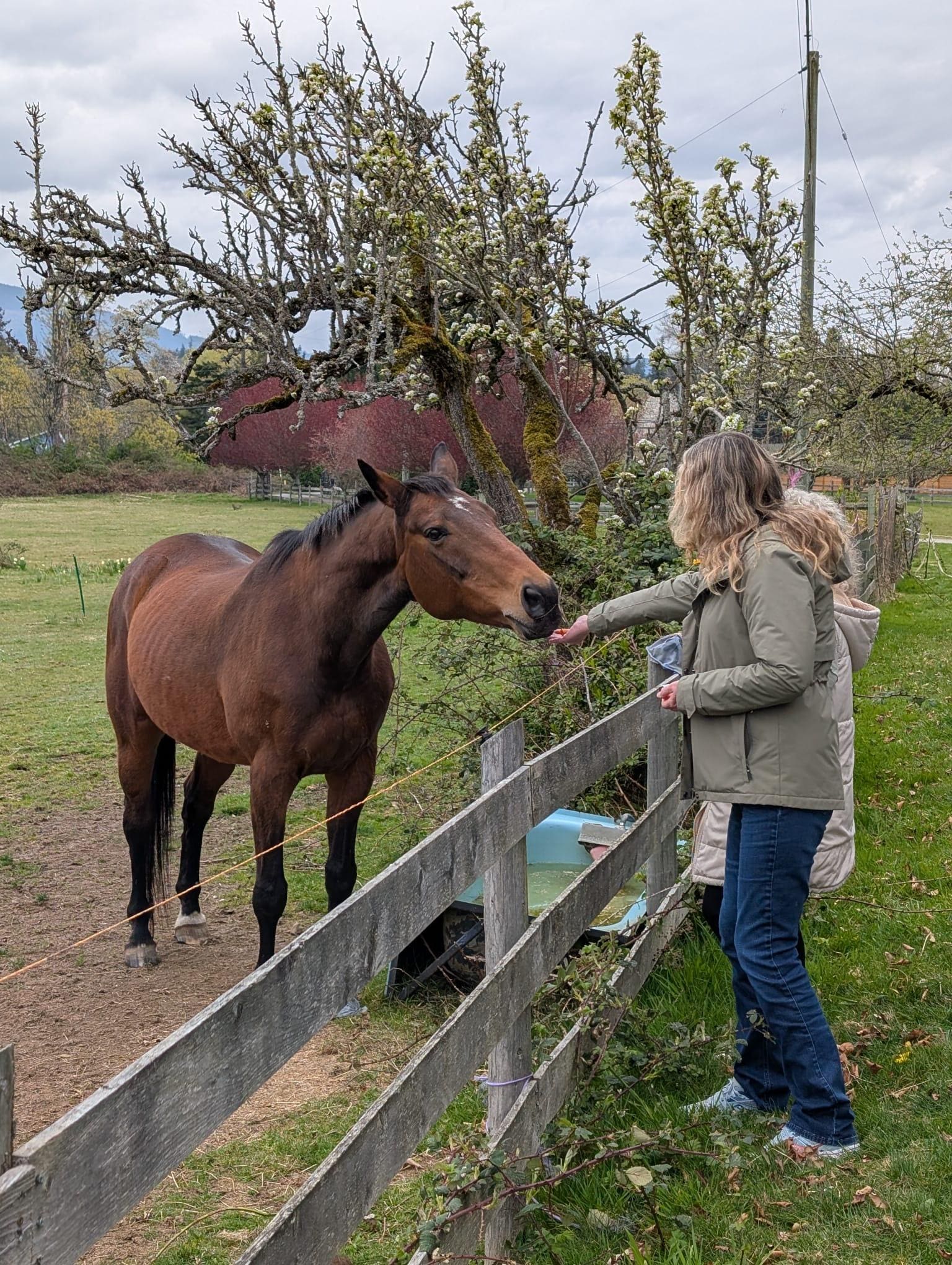 Francine is happy to get treats. 