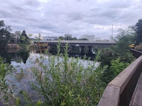 River and bridge.