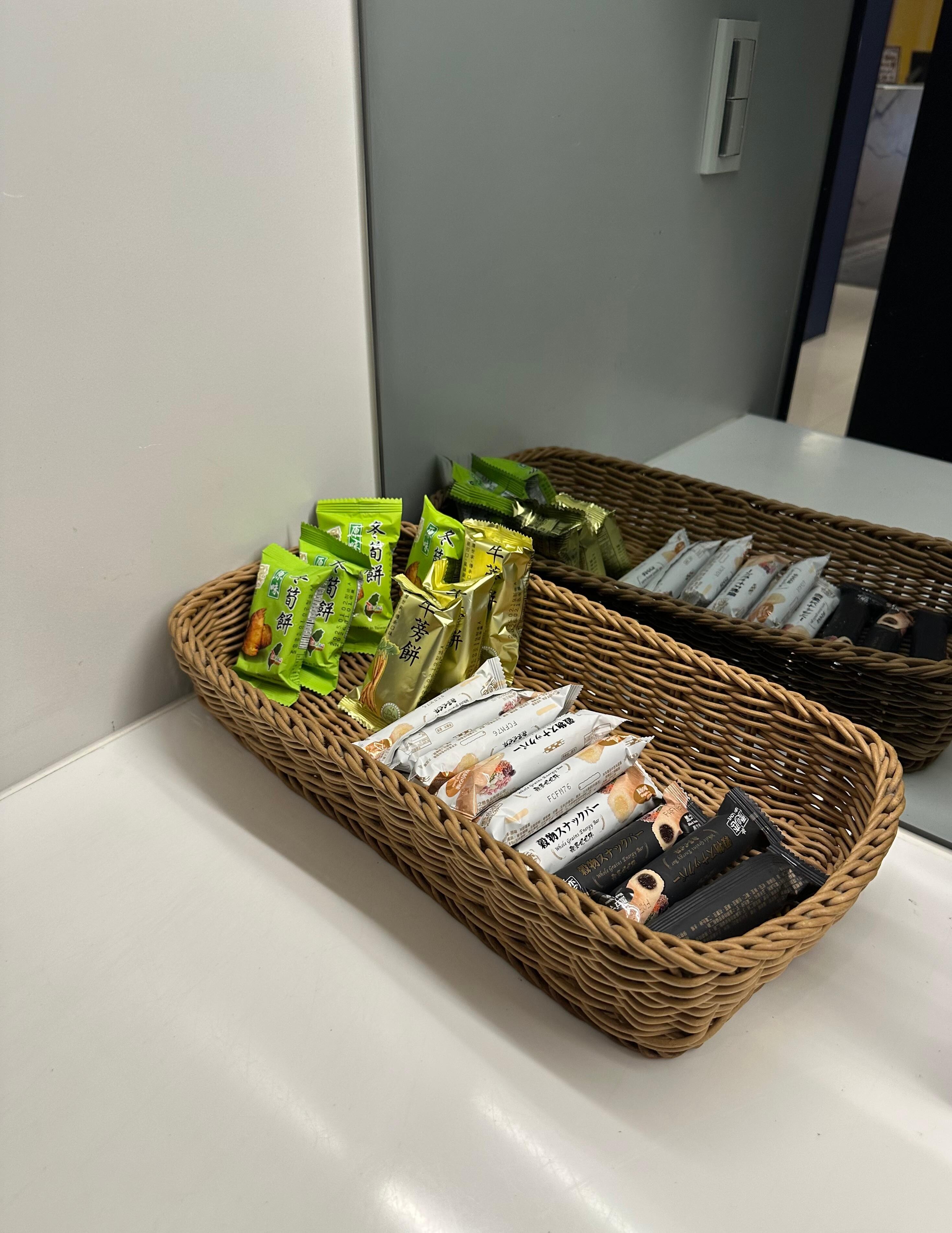 Morning snacks provided 