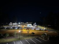 Perspective of how far we had to park/walk