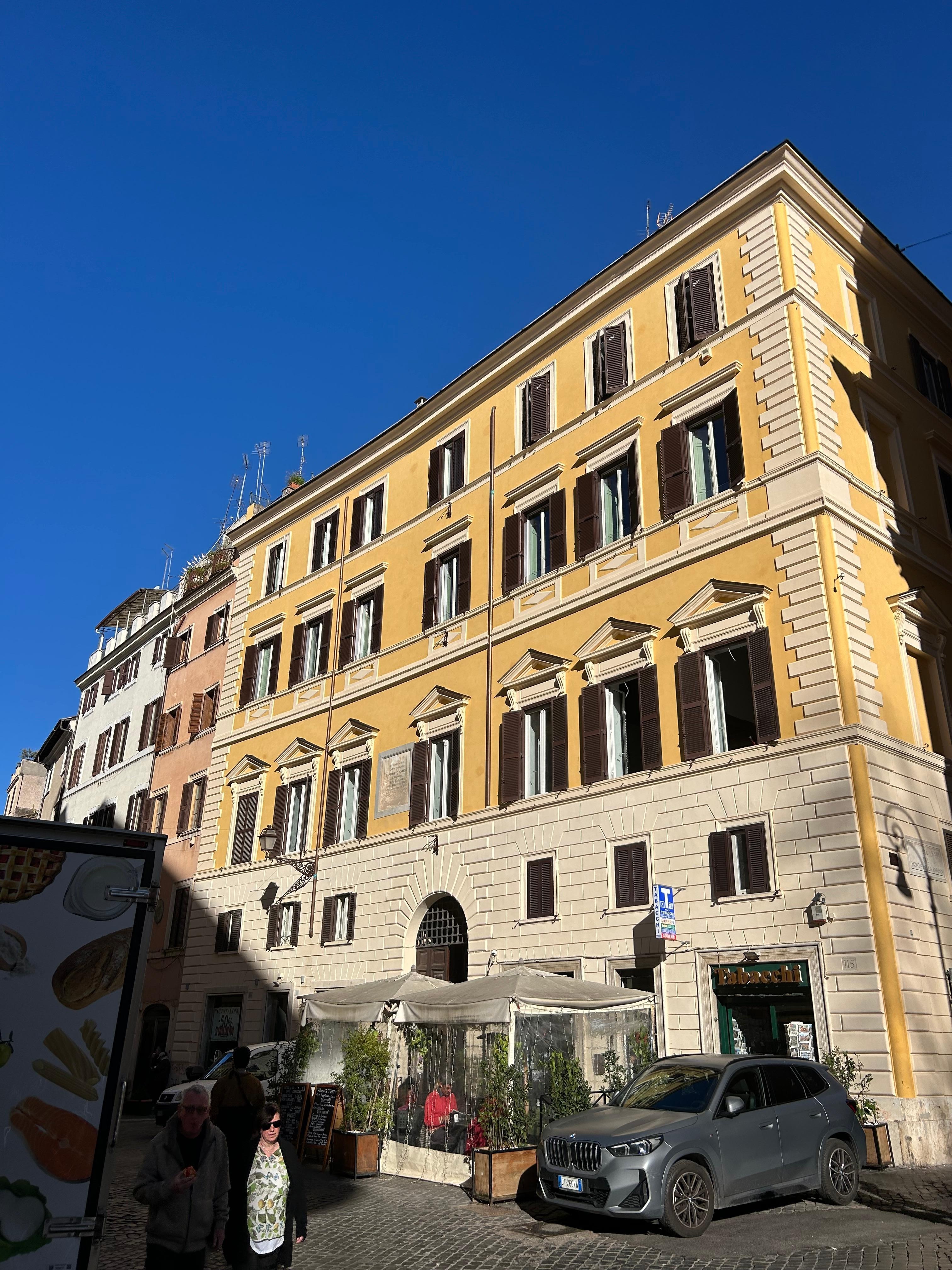 the historic villa with the hotel on the 3rd floor