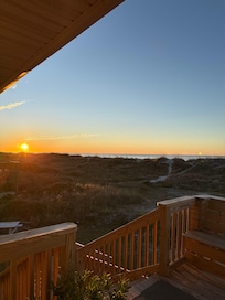 Sunrise from deck.