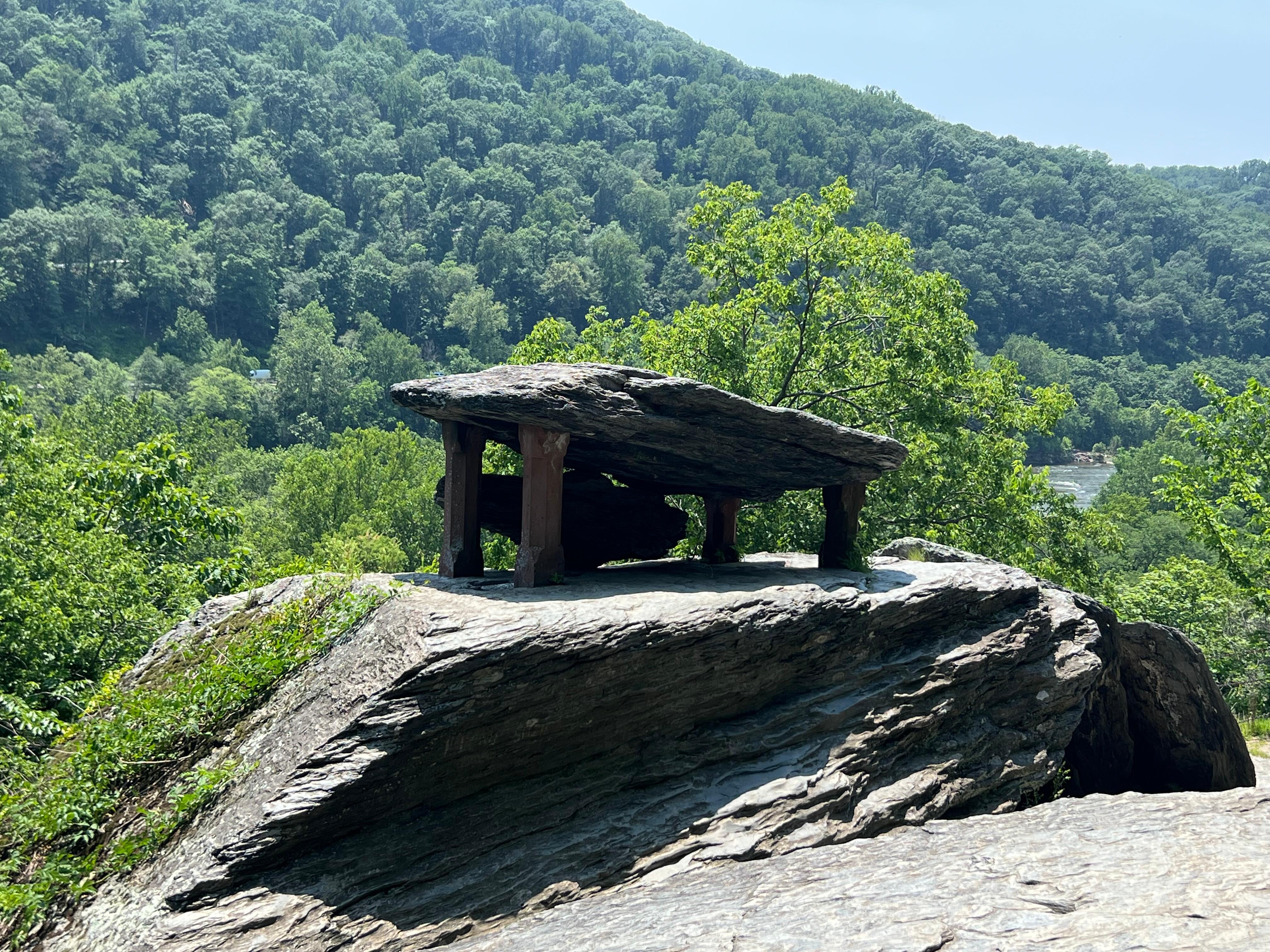 Jefferson Rock along the Appalachian Trail Loop