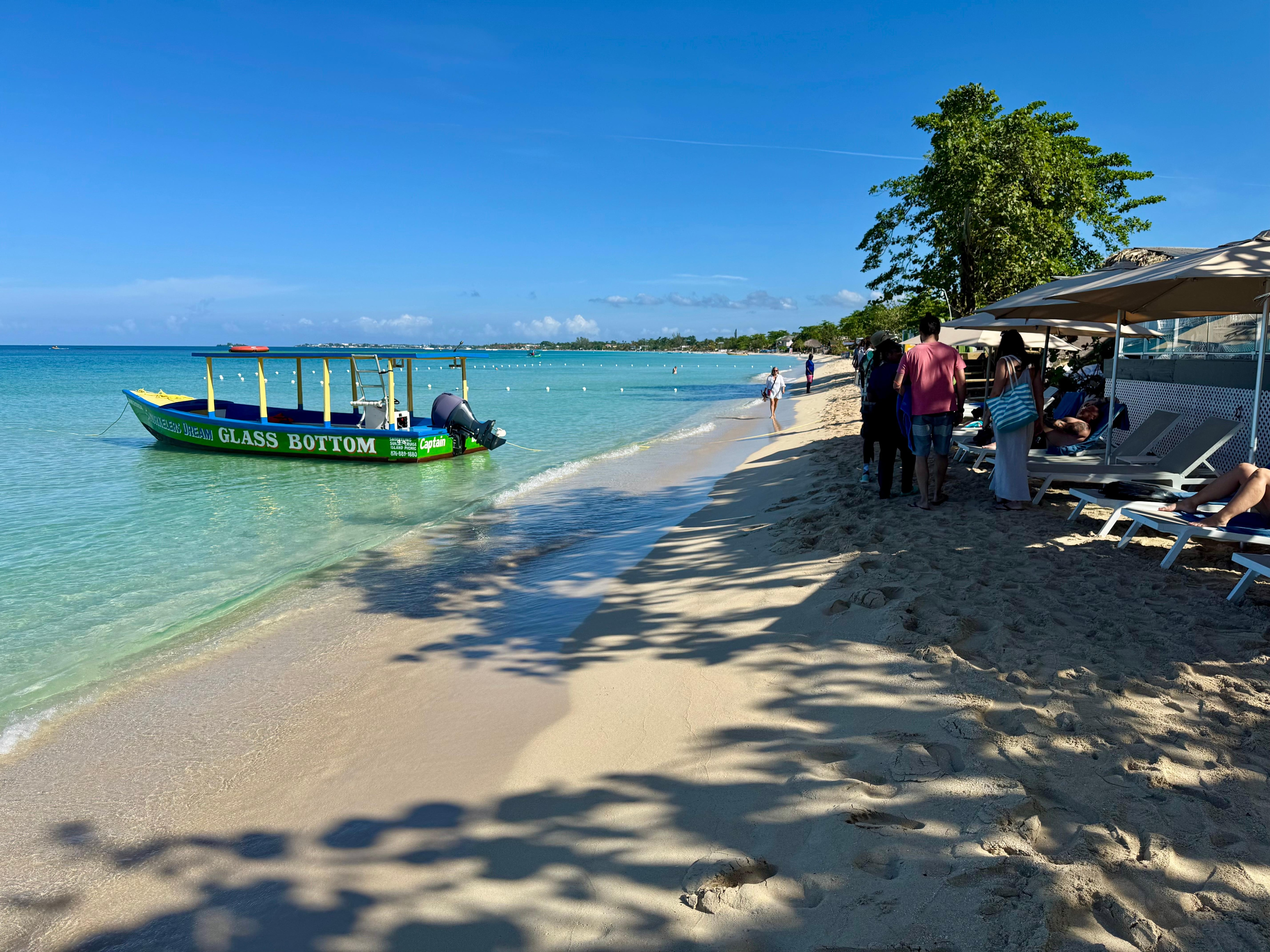 Beachfront at the hotel