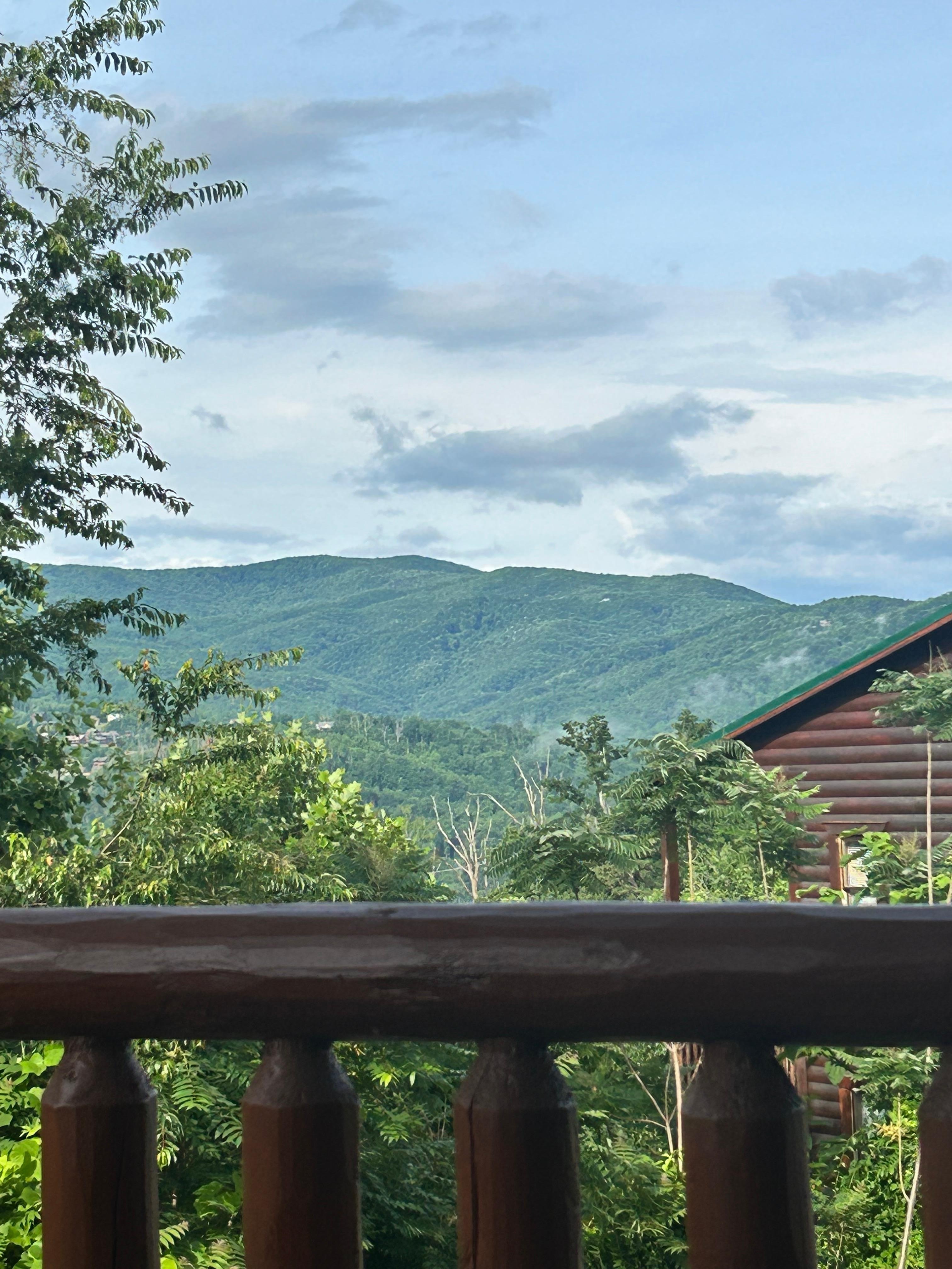 The only view you could see from the front top balcony 