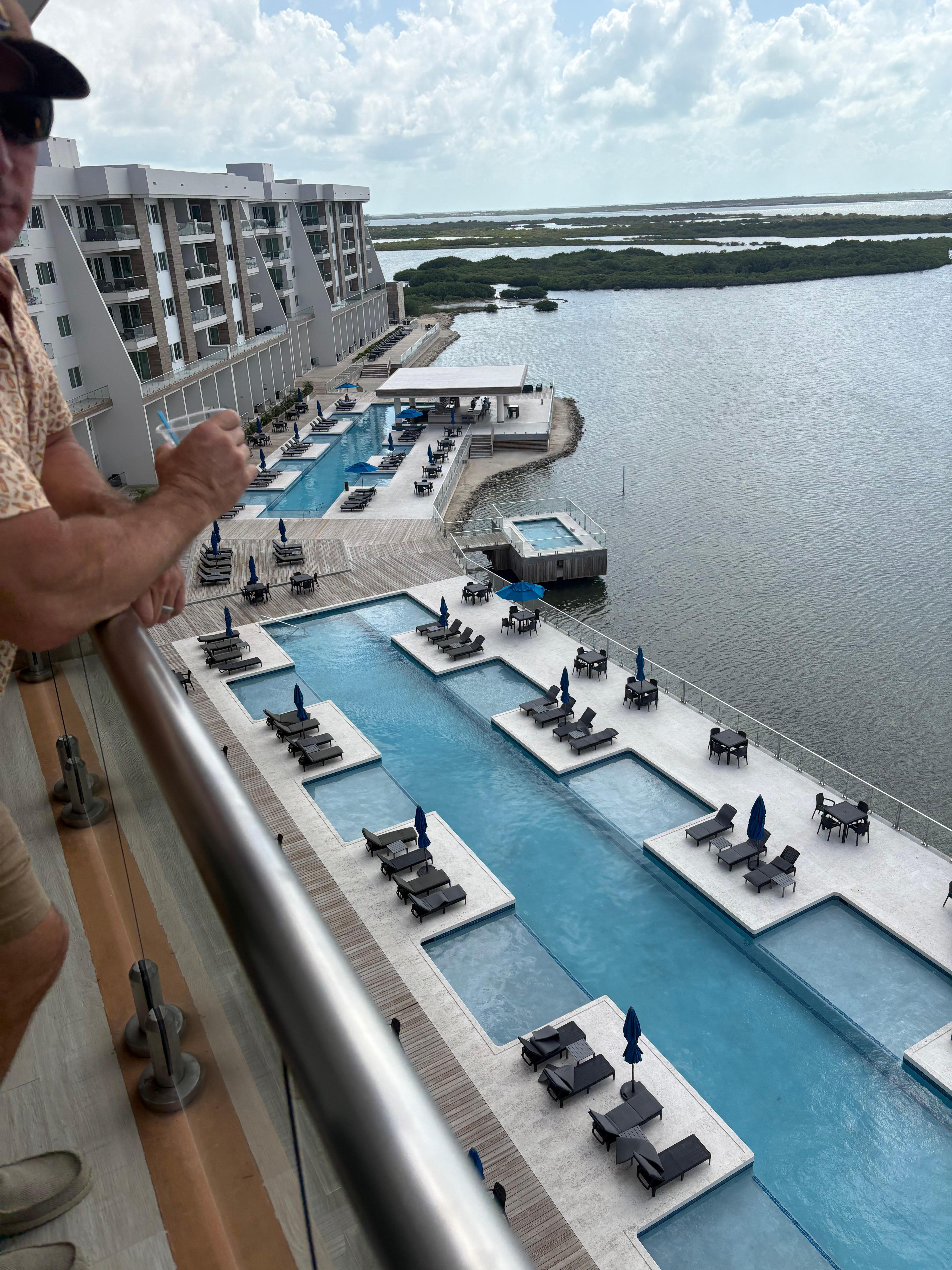 Pool view from balcony