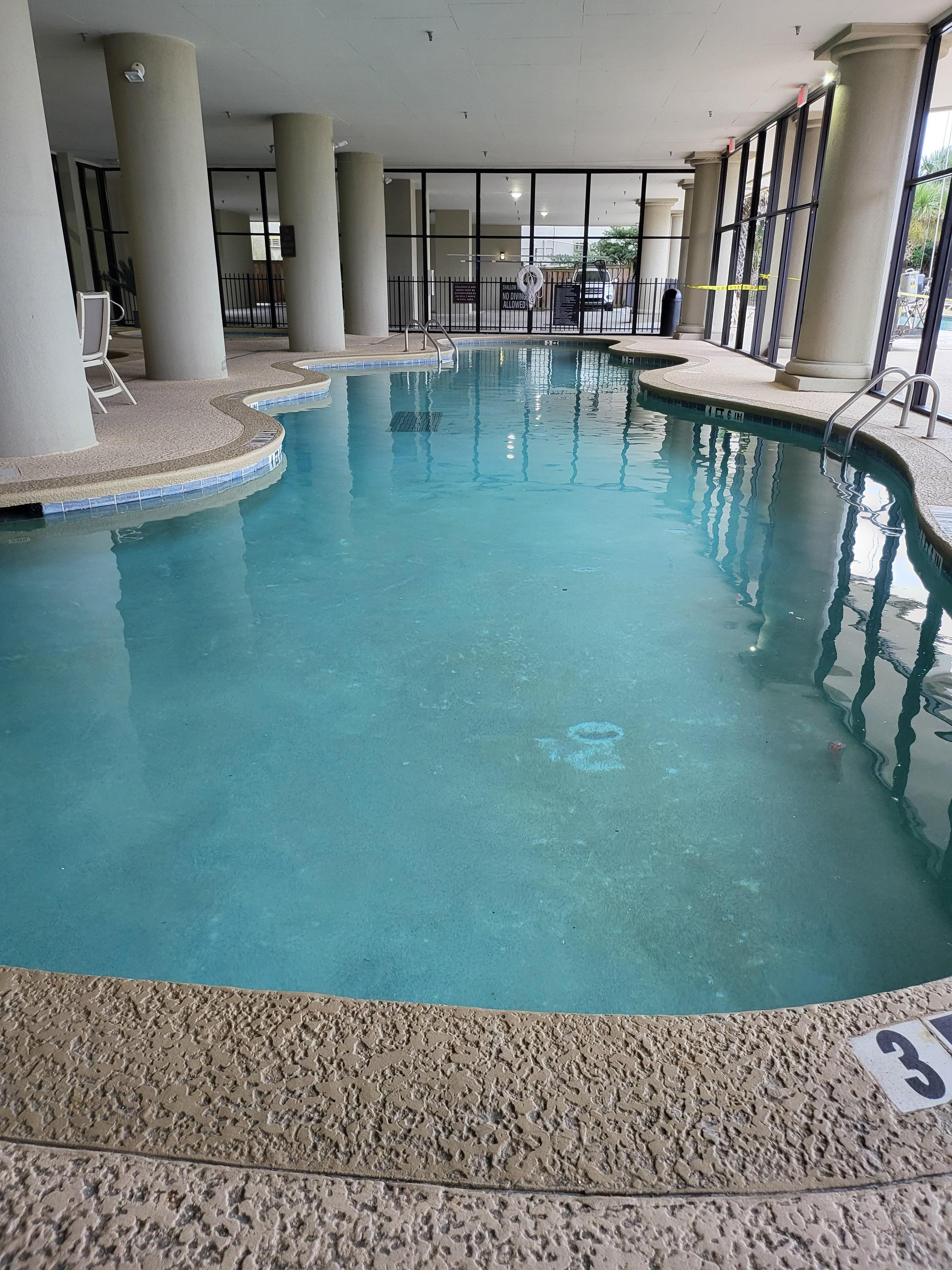 The pool was not cleaned and the hot tubs were not on