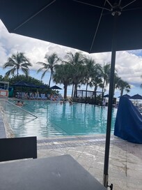 The pool was refreshing.