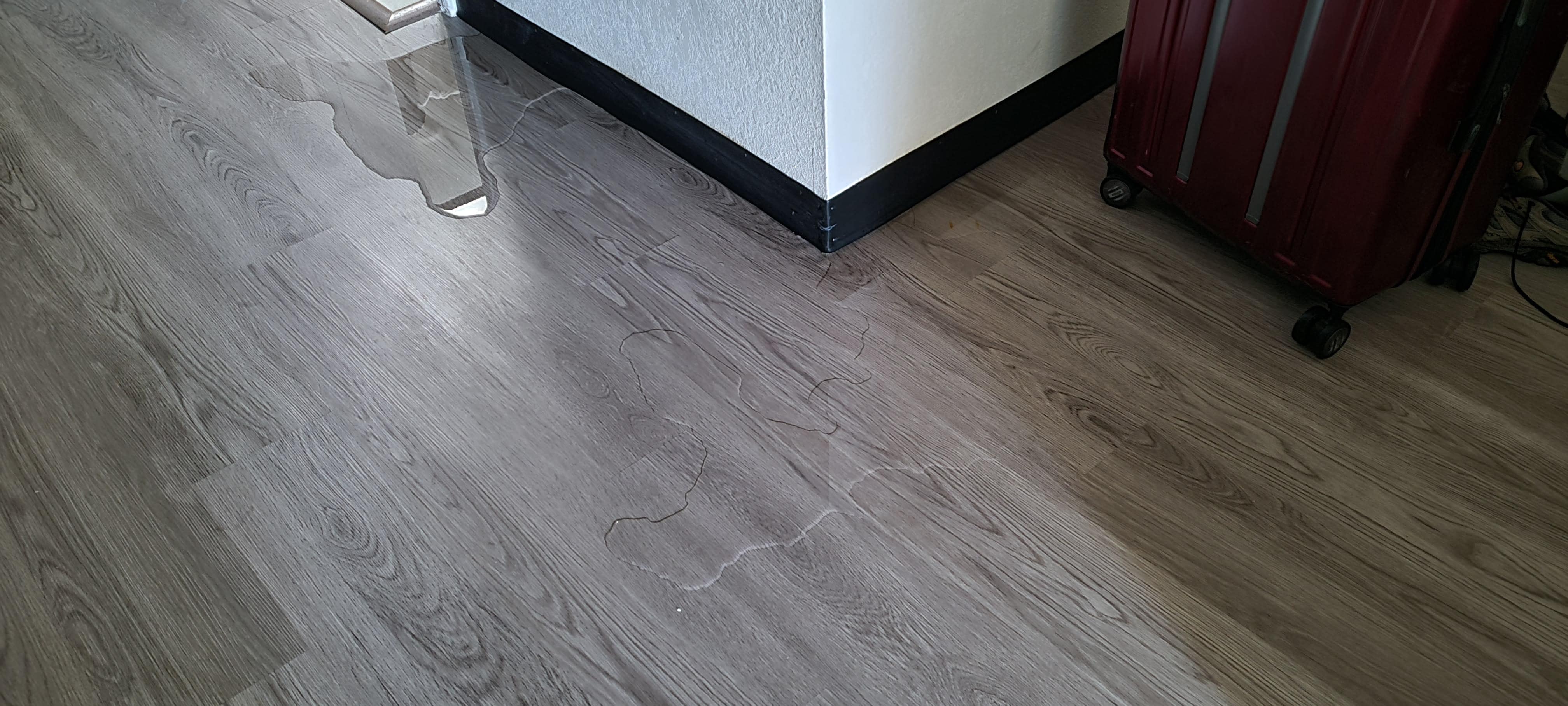 Water leaking through the bathroom wall