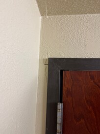 Paint peeling at door
