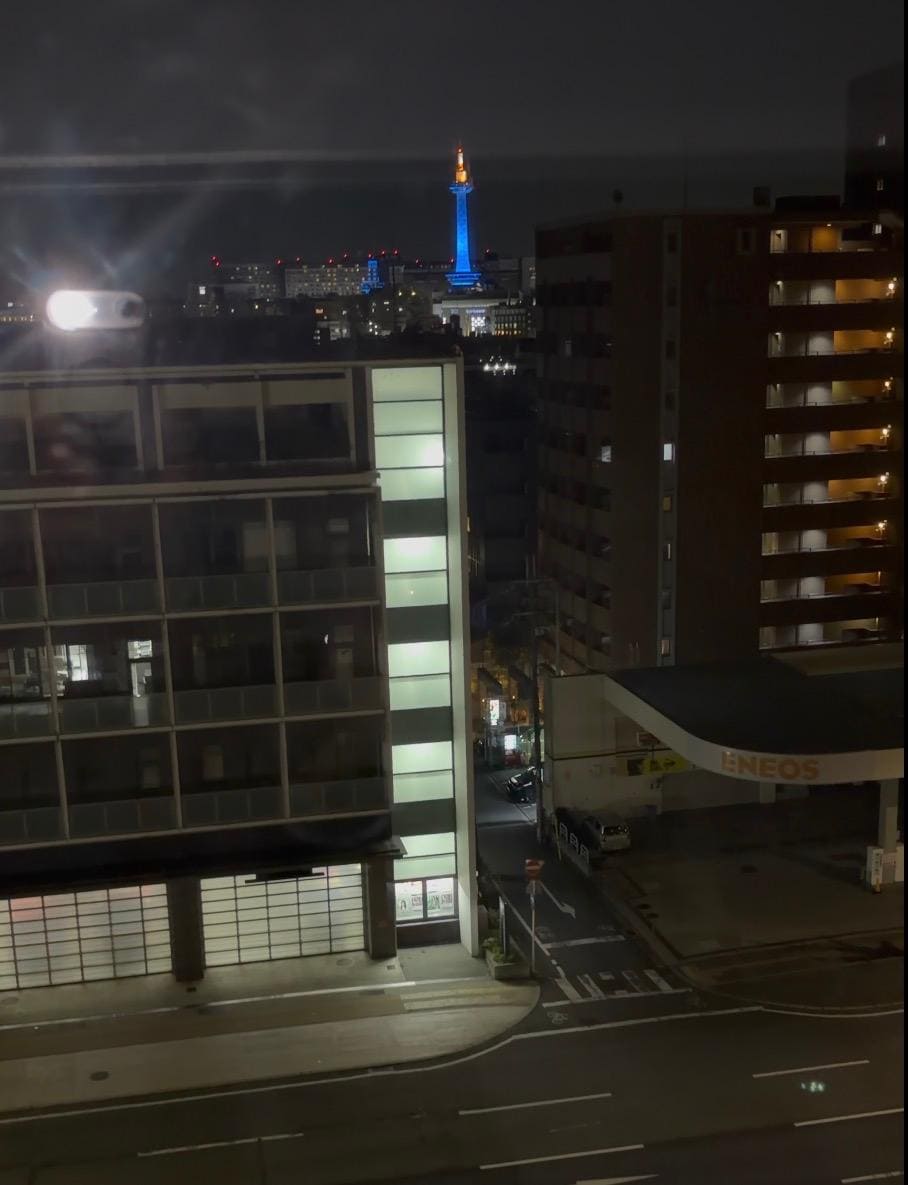 View from our window .