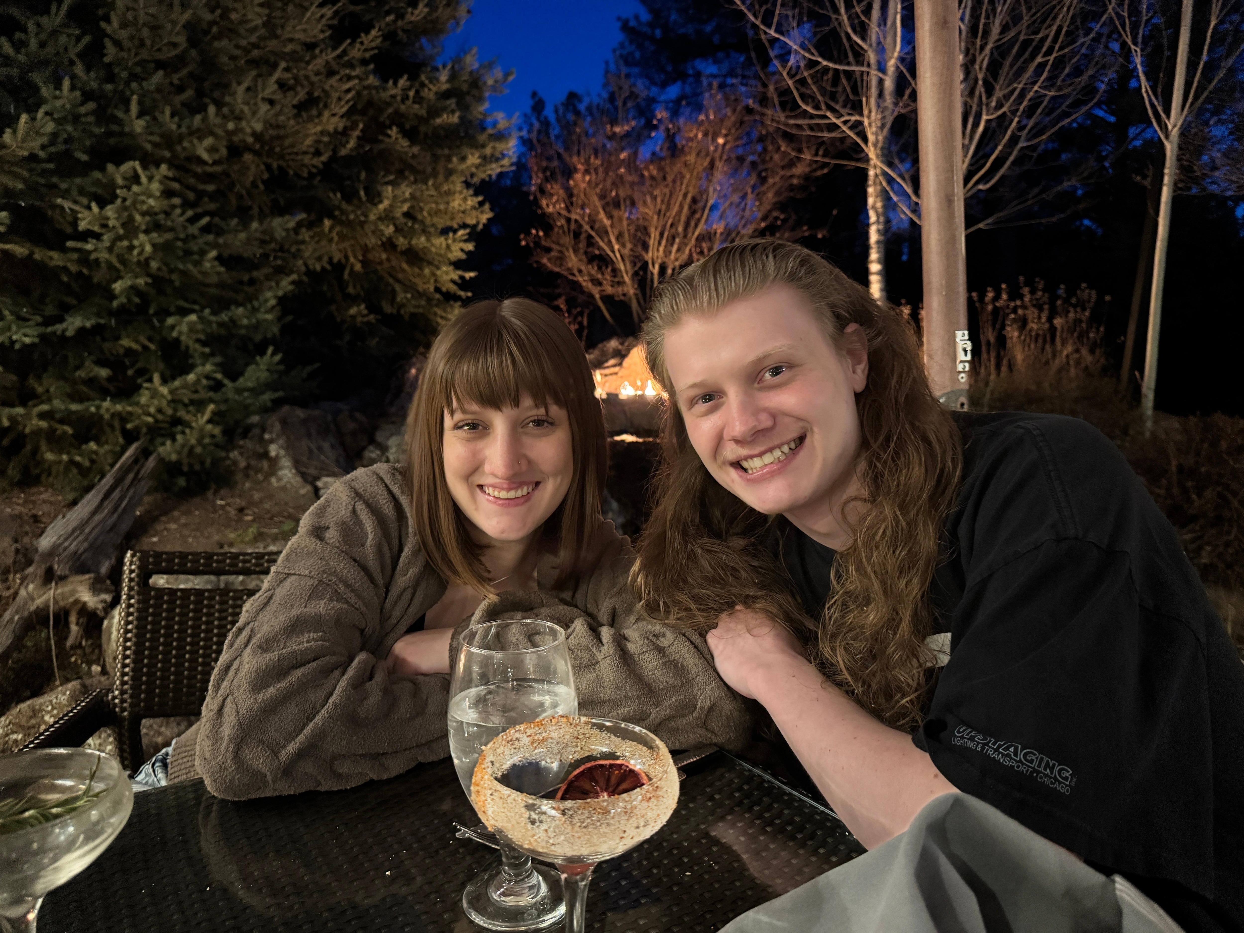 Nice and toasty on the patio 