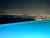 Pool at night