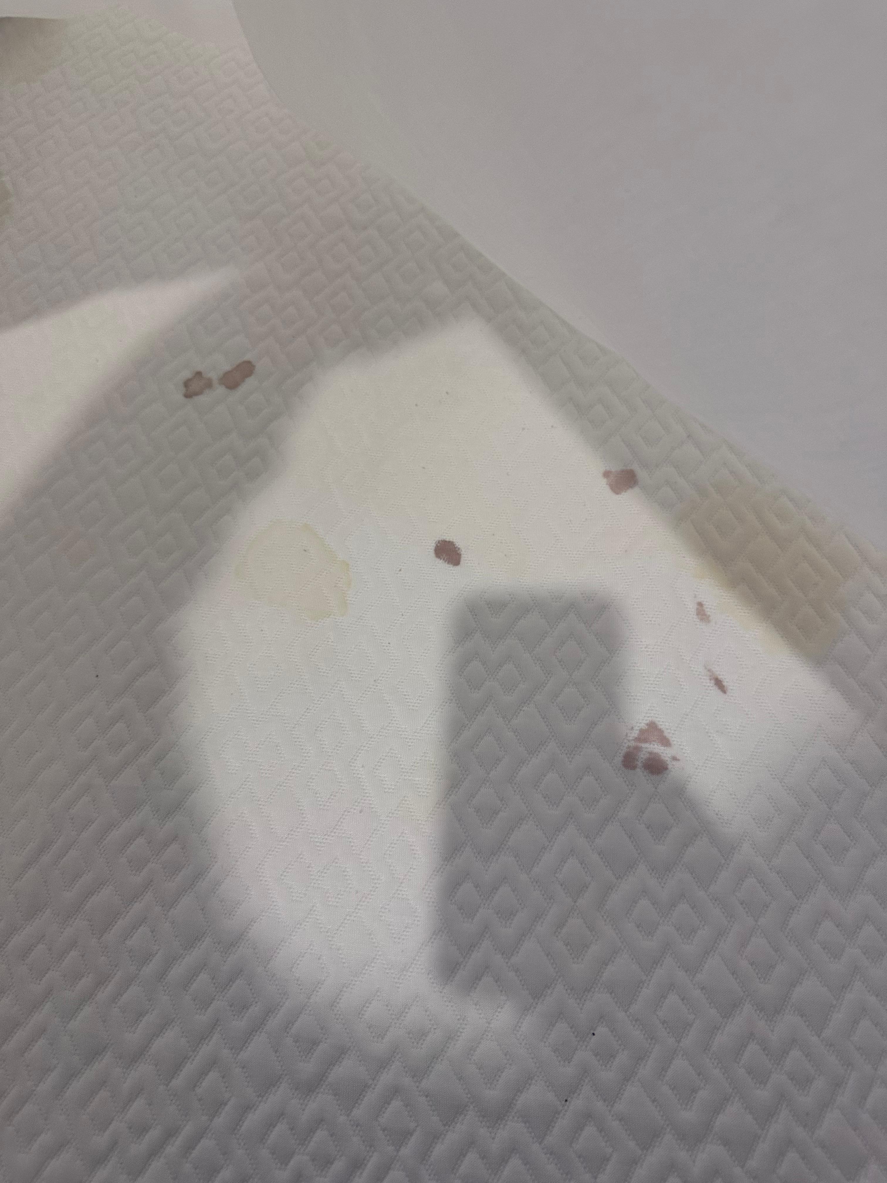 Blood and urine stained mattresses 