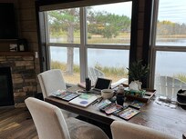 Right on the water