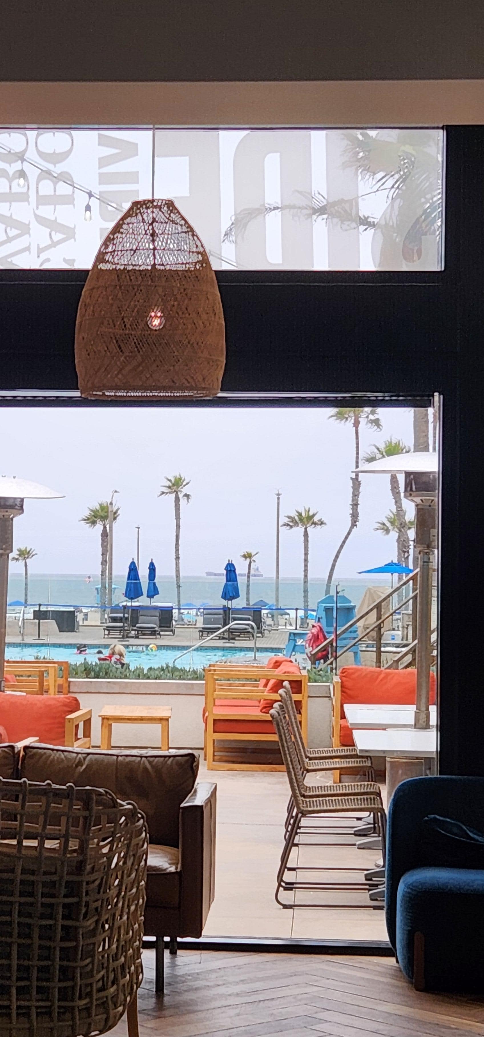 View of pool from cabo wabo restaurant