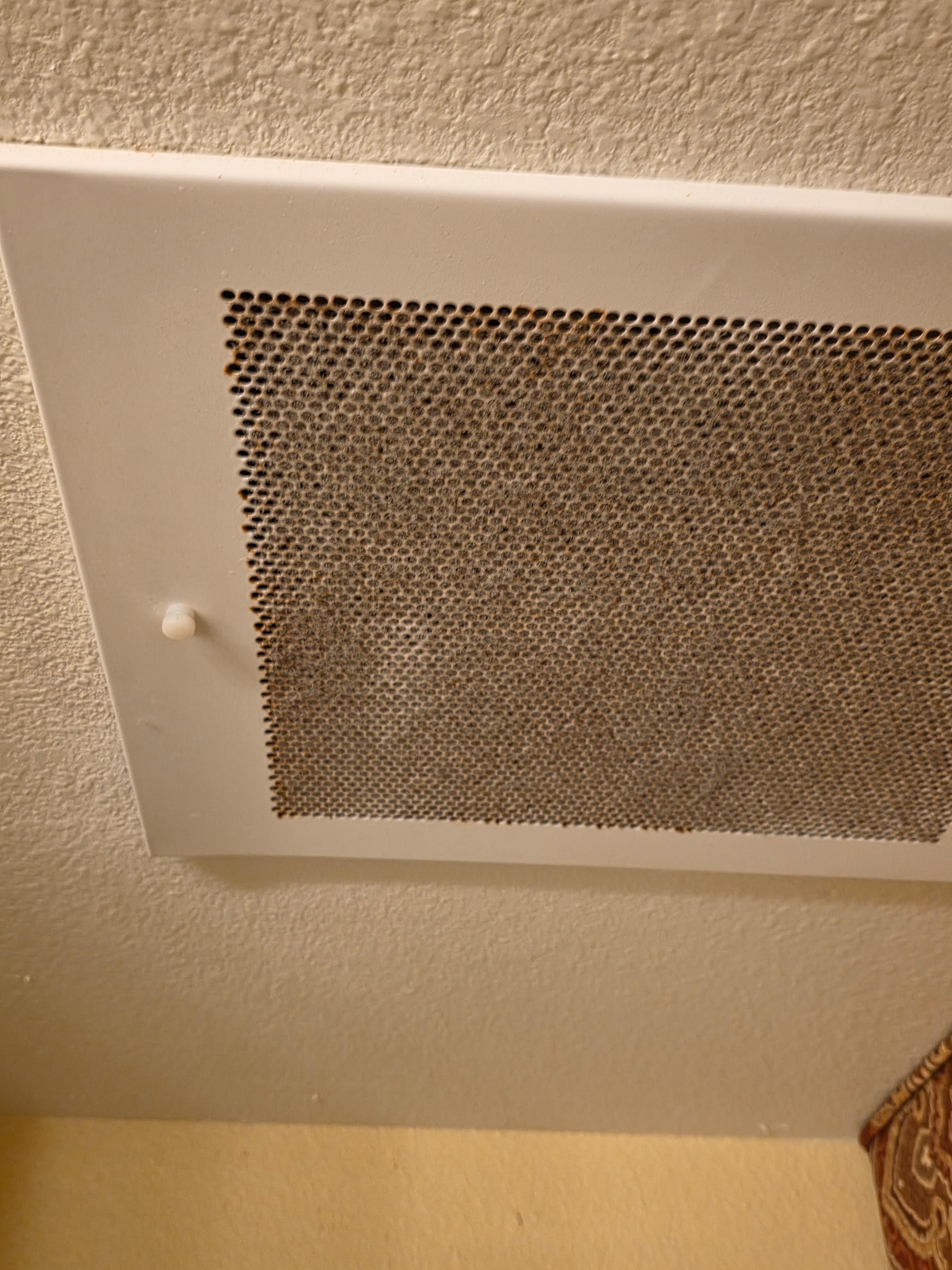 vent in bathroom of suite