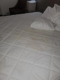 Yellow stained sheets