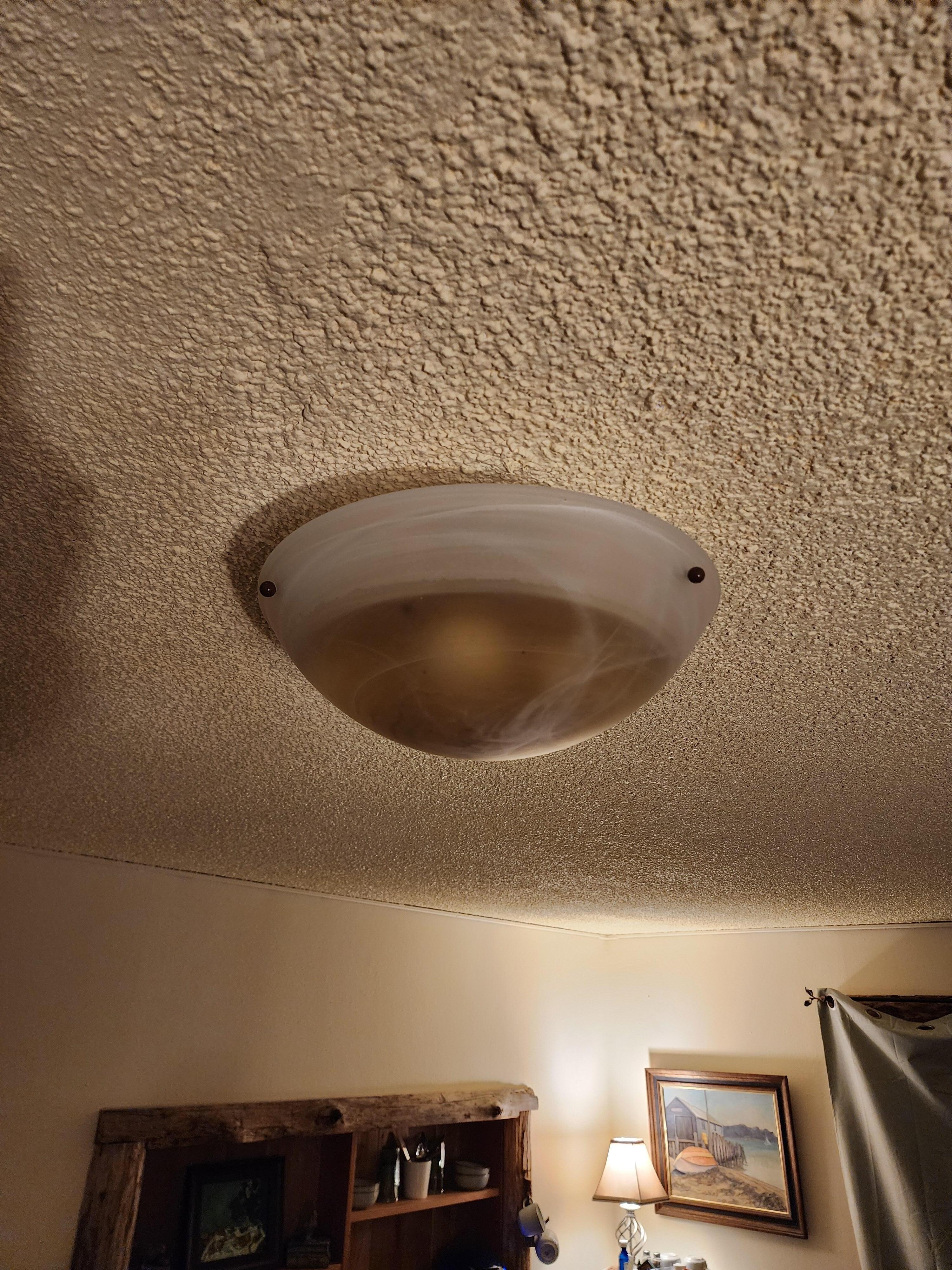 Light full of shower water