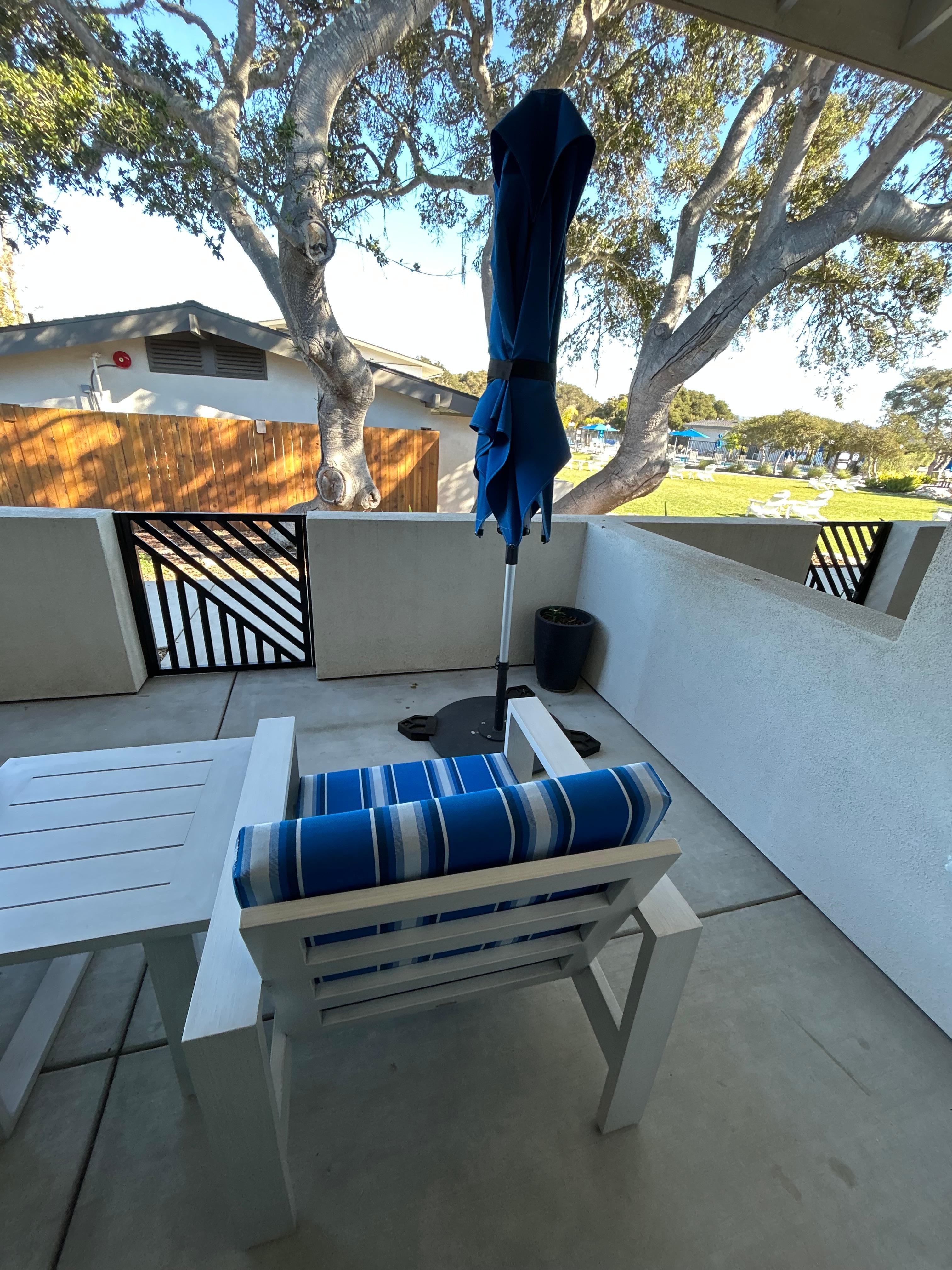 Two Queen with patio in building 1.