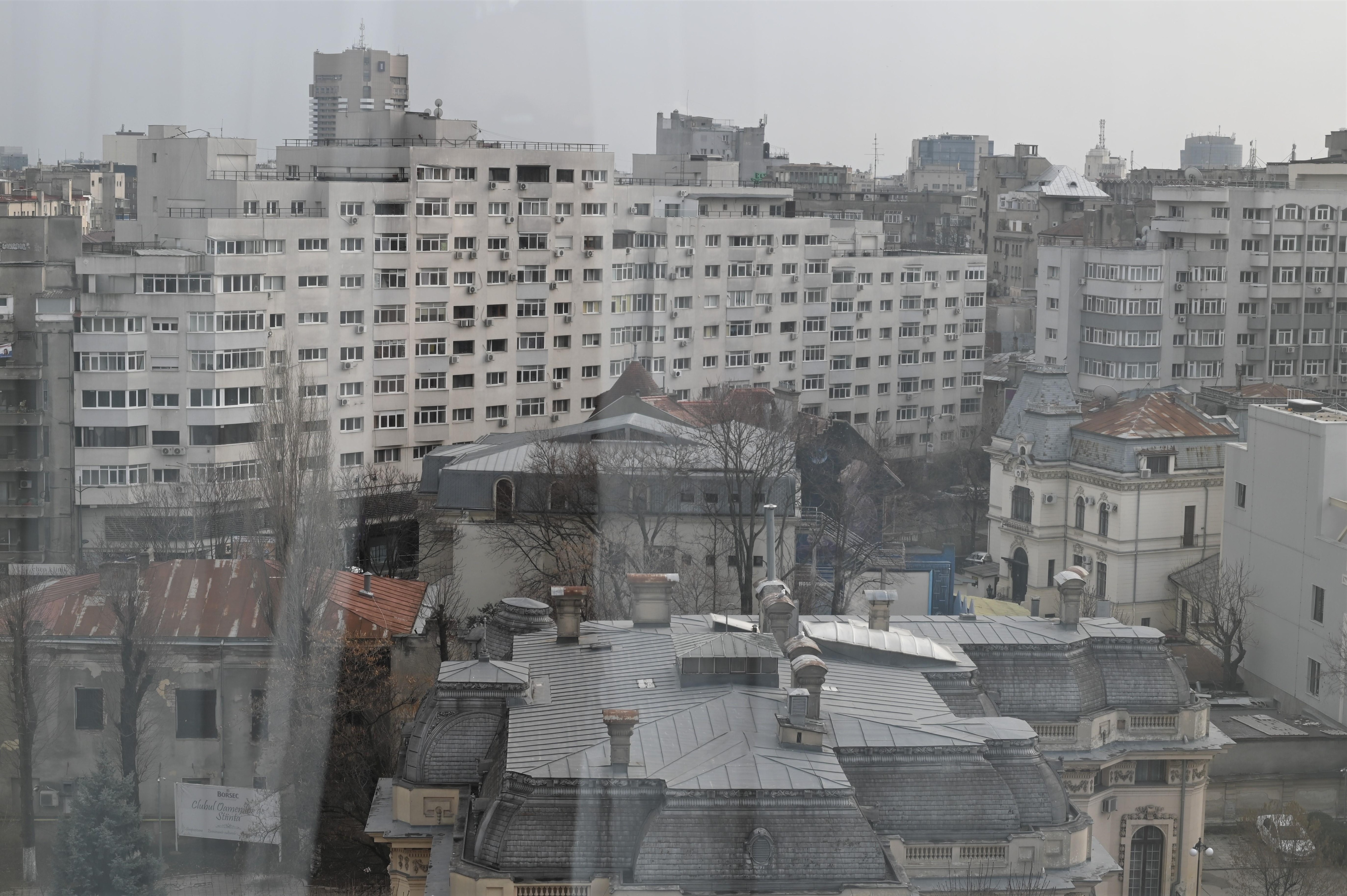 View of Bucharest from room 805