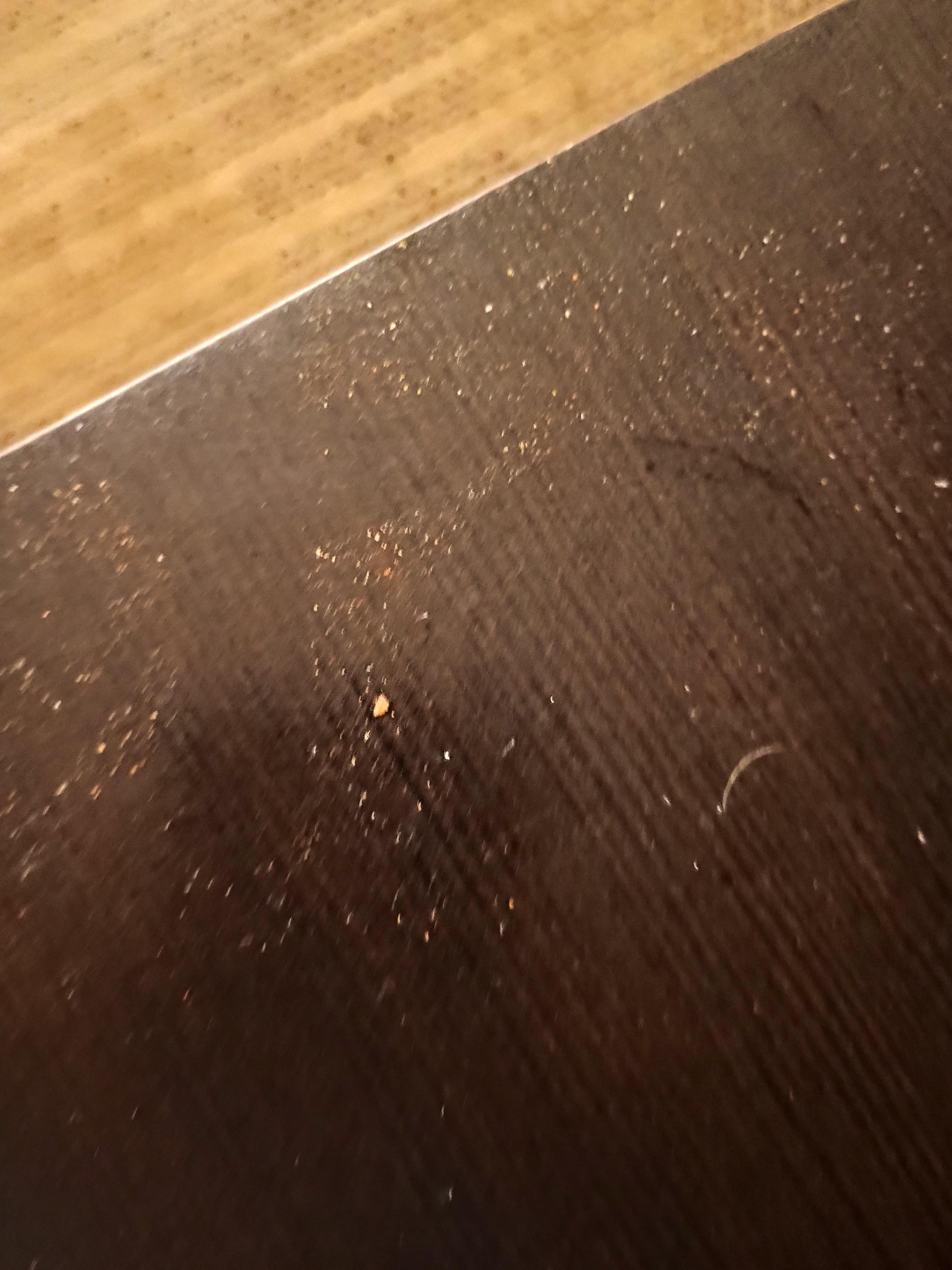 Dust on coffee table