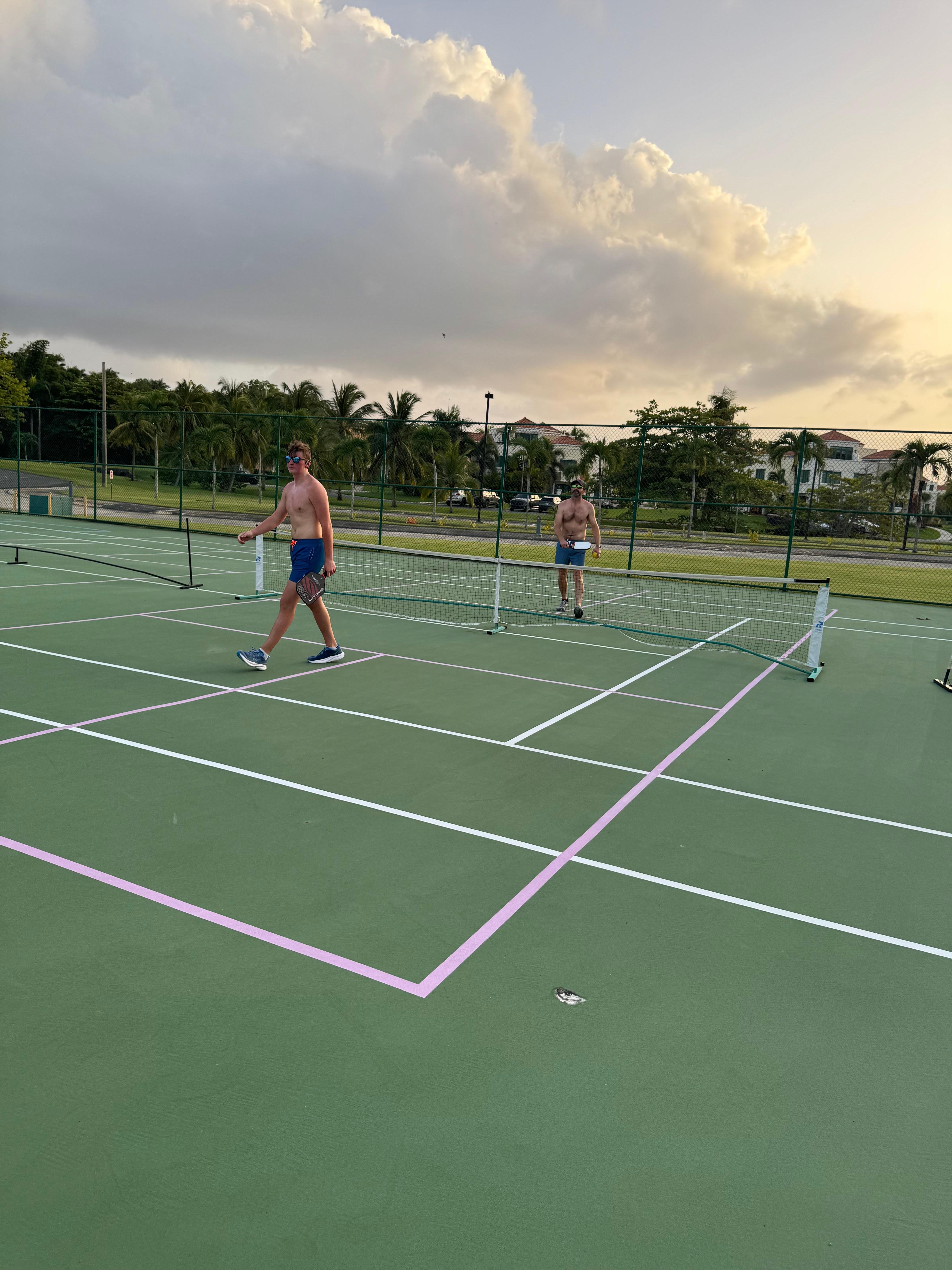 Tennis pickleball and basketball 