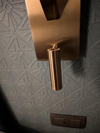 reading light in the room was out.