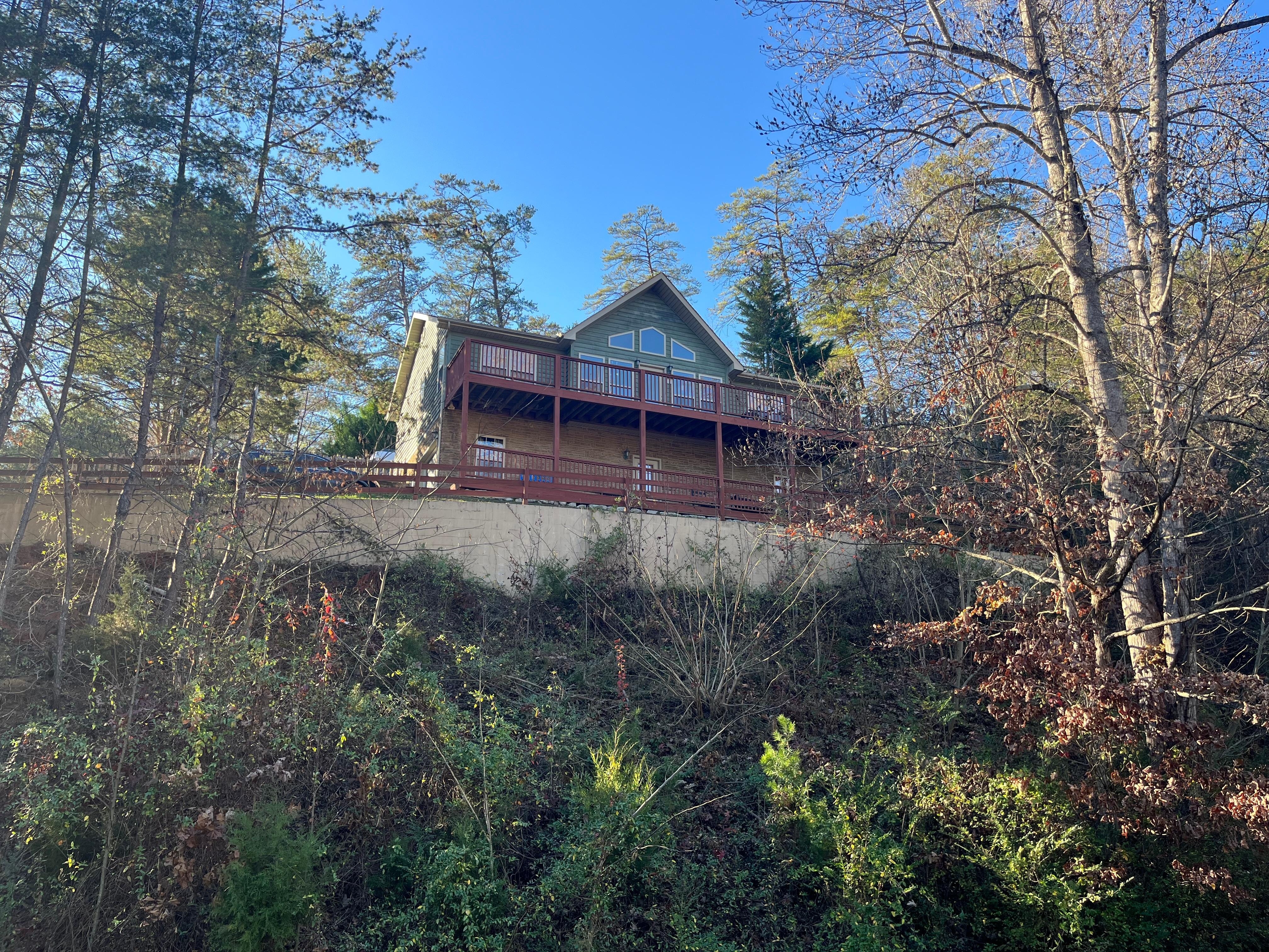 A view from the road. 