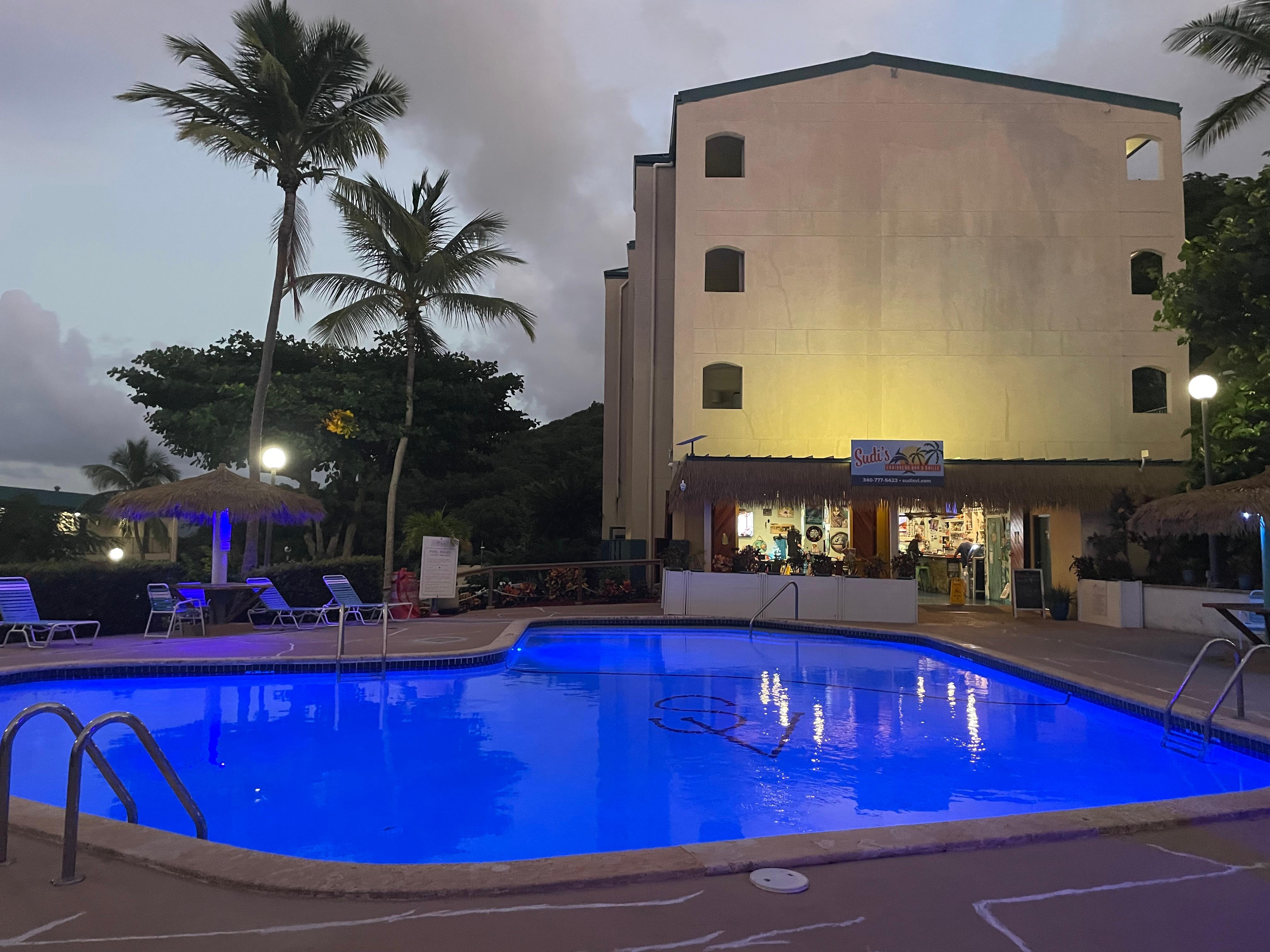 one of the property pools with restaurant 