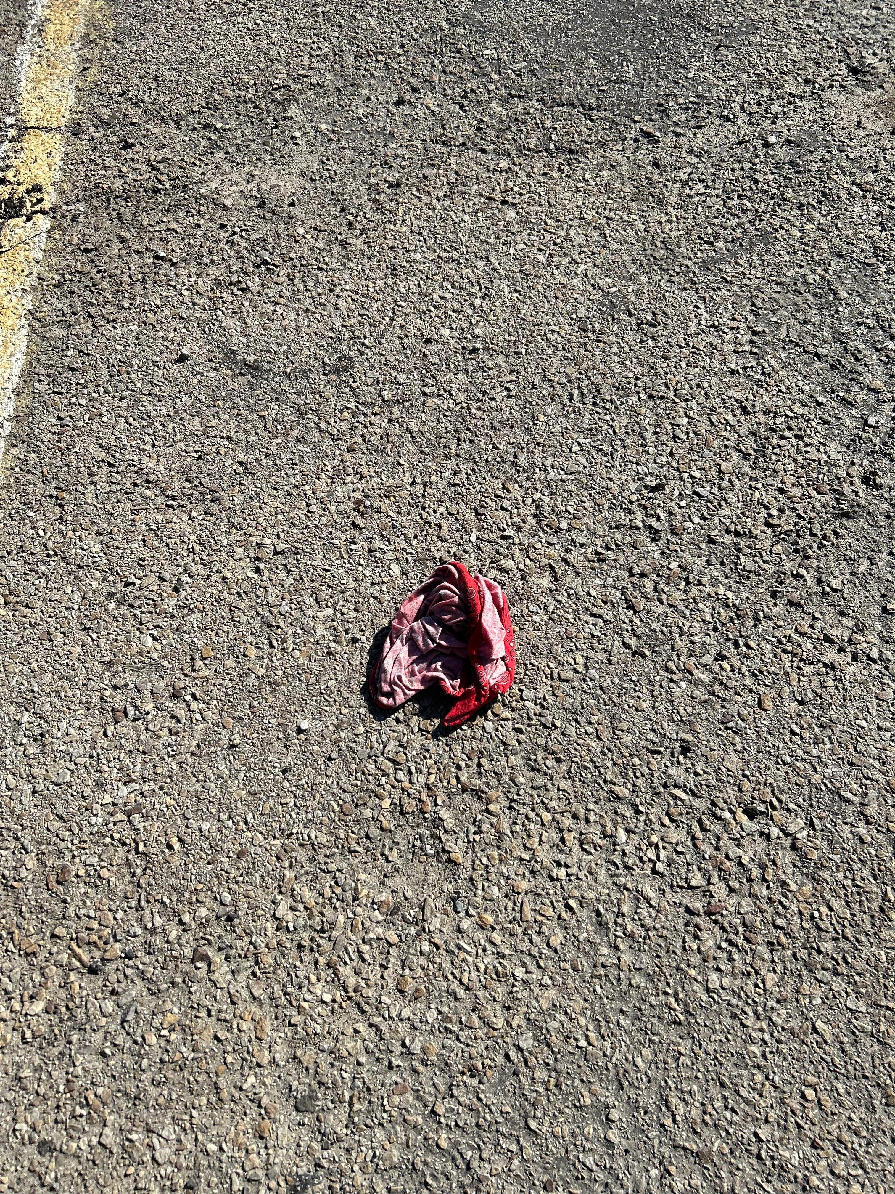 Underwear in parking lot