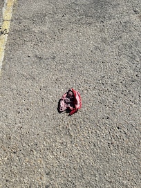 Underwear in parking lot