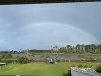 Rainbow after a quick rain shower.