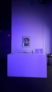 Cold check-in area