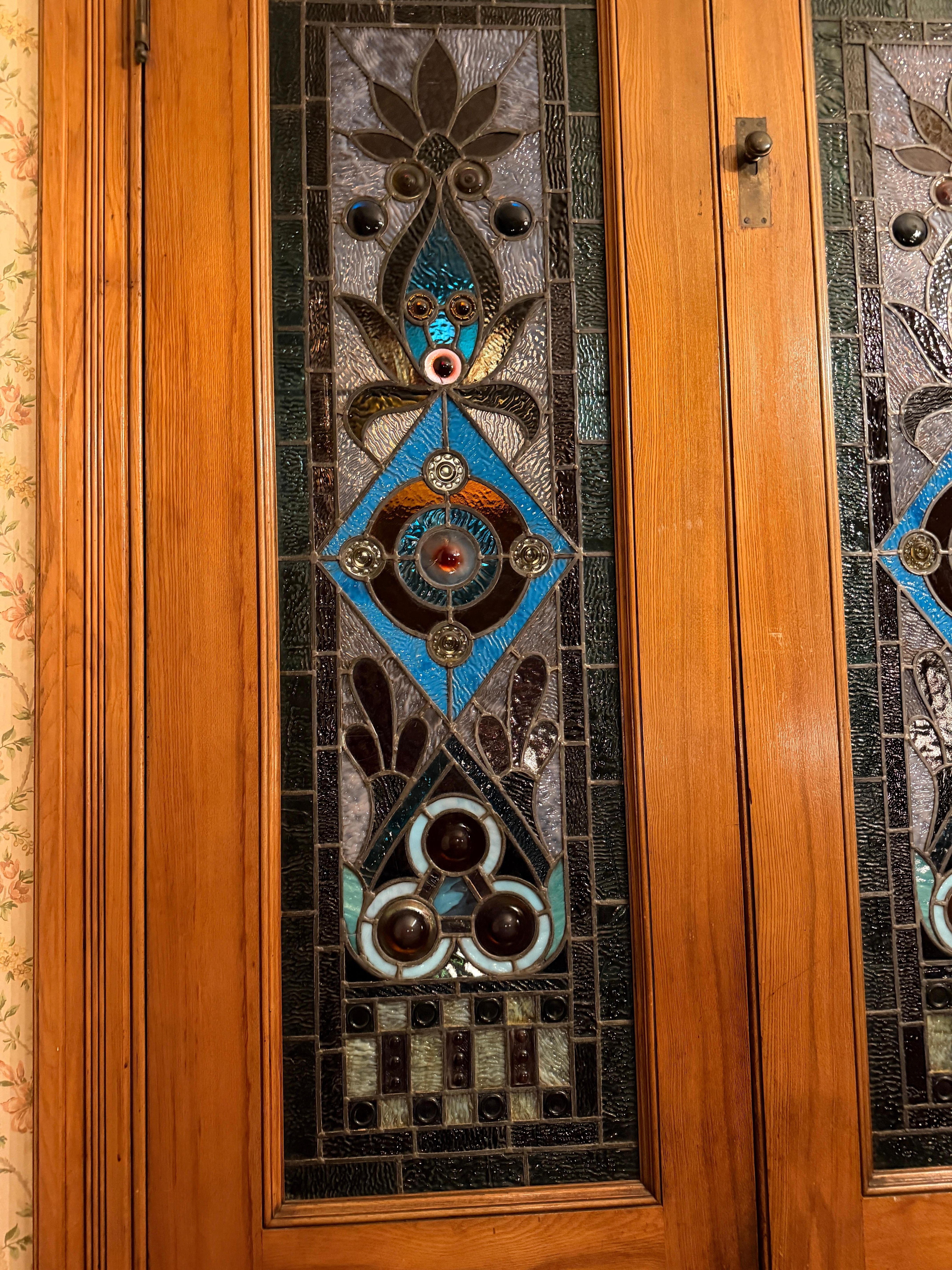 Beautiful stained glass door