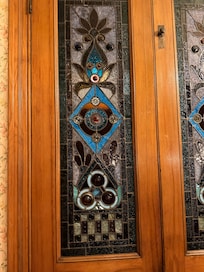 Beautiful stained glass door