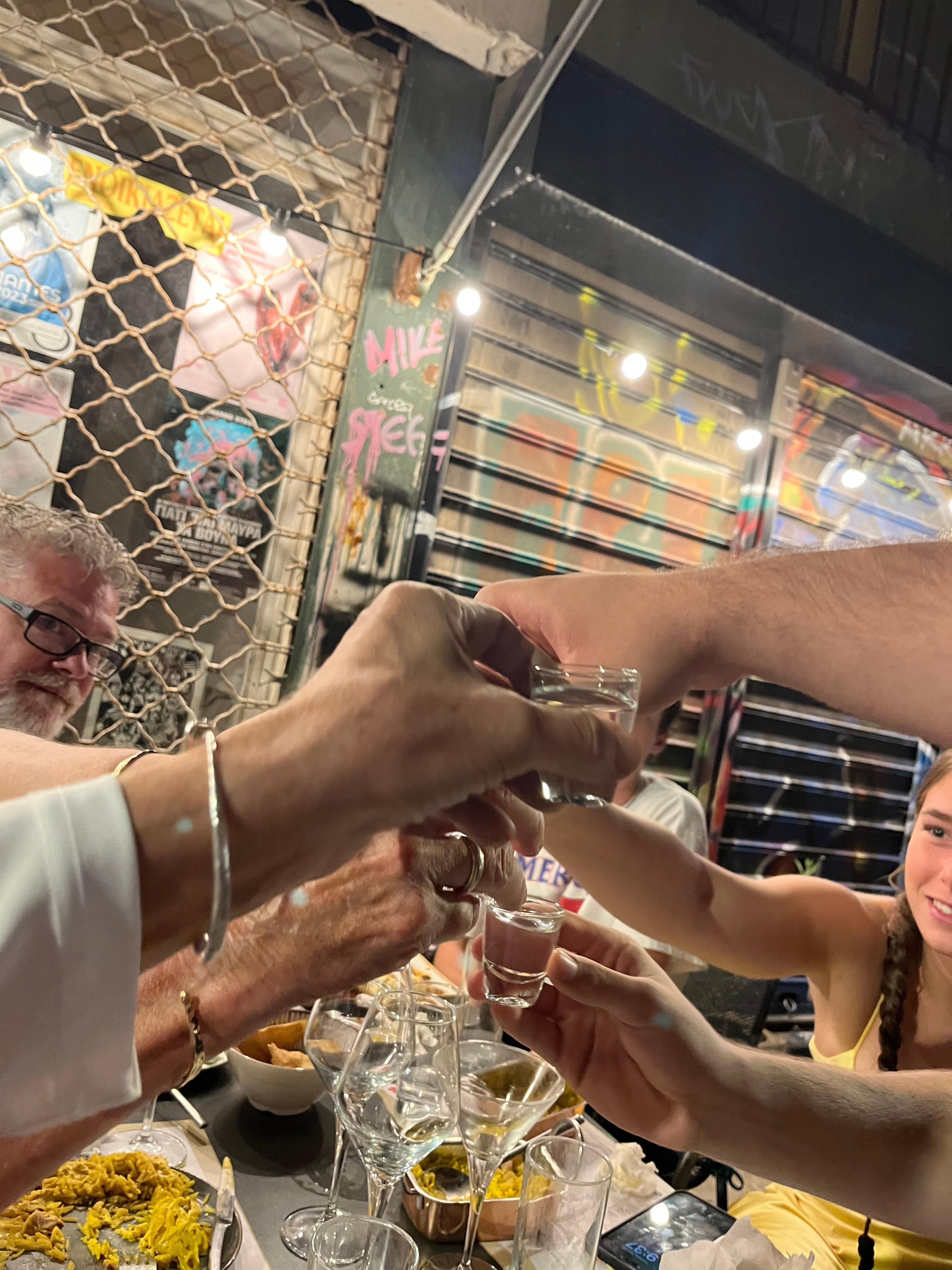 Cheers to a wonderful host for our stay