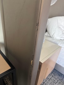 Headboard pretty trashed